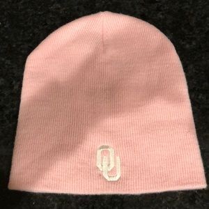 OU Oklahoma Sooner Pink Beanie